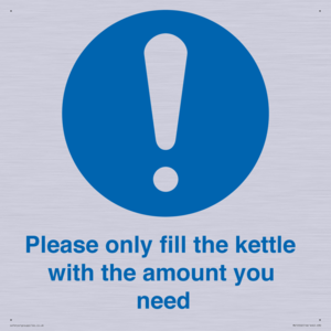 Please only fill the kettle with the amount you need
